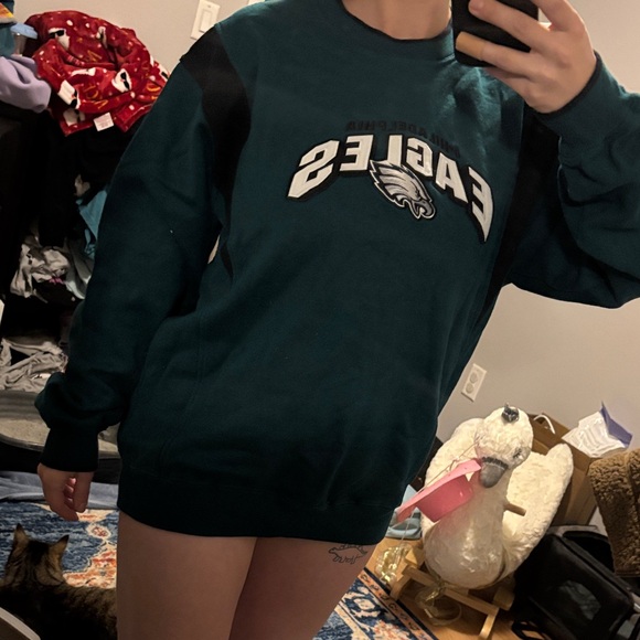 NFL Sweaters - Eagles Green and Black Women’s Sweater